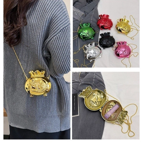 Mini Borsa Tracolla Portafortuna Acrilico Rigida Rilievo Pesce Koi Borsa Da Sera Donna Con Catena In Metallo Rimovibile