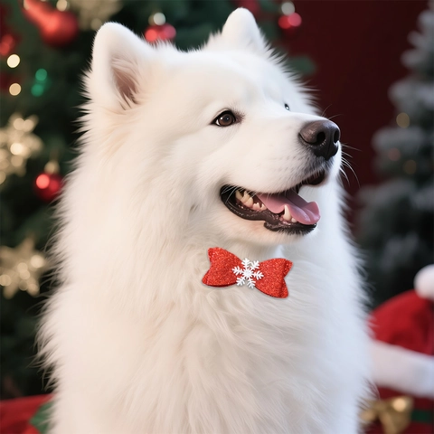 Weihnachten Haustier Haarklammern Glitzer Filz Schleifen Rentier Schneemann Winter Thema Festliche Party Kopfschmuck Für Hunde Katzen