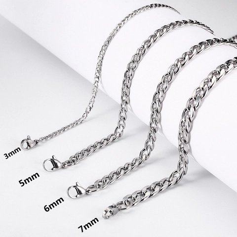Polierter Edelstahl Panzerkette Halskette Hip Hop Streetwear NK Gliederkette Halskette Für Unisex Täglich Schmuck