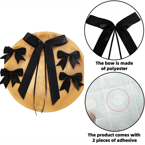 Mini Polyester Satin Ribbon Bows For Kids Birthday Party Decoration Props DIY Handmade Bowknot Accessories Colorful Ornaments