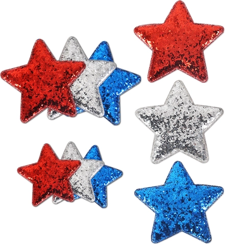 Fermagli per Capelli a Stella con Paillettes Rosso Argento Blu Forcine Patriottiche per Festa Giorno dell'Indipendenza USA Accessori Capelli Donna Bambina