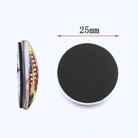 United States Semiquincentennial Fridge Magnet Crystal Glass Round Magnetic Whiteboard Sticker Patriotic Home Decoration