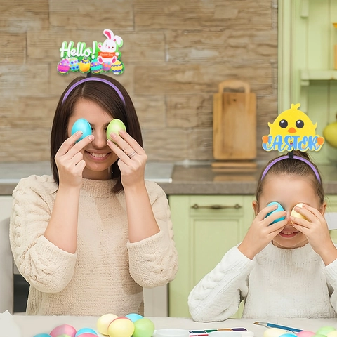 Easter Party Headband Cartoon Chick Bunny Egg Decor For Kids Adult Festival Costume Party Hair Accessories Happy Easter Gift