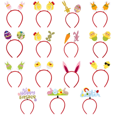Ostern Hase Küken Eierschale Stirnband Cartoon Glitzer Haarreif Für Festival Party Dekoration Kinder Damen Partyartikel Geschenk