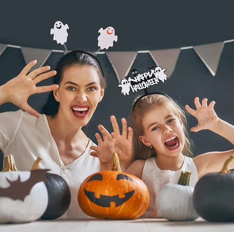Cerchietto per Capelli Halloween Fantasma Zucca Pipistrello Ragno Accessori per Costumi Decorazioni per Feste Oggetti di Scena Per Adulti Bambini