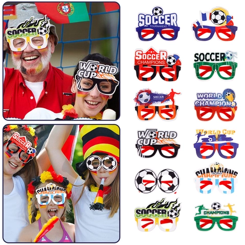 Soccer Theme Party Decorative Glasses Football Championship Celebration Props For Fans Bars Clubs Game Day Sport Eyewear