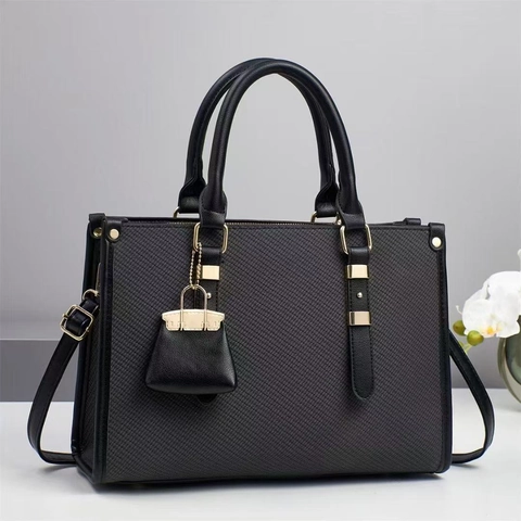 Borsa Tote Donna Pelle PU Trama Intrecciata Borsa A Spalla Mini Pendente Dettagli Dorati Versatile Ufficio Quotidiano