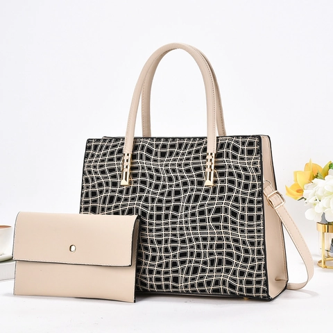 Borsa Tote E Pochette In Pelle PU Con Motivo A Pietra Grande Capacità Urbano Minimalista Borsa A Tracolla Per Donna Design Chic