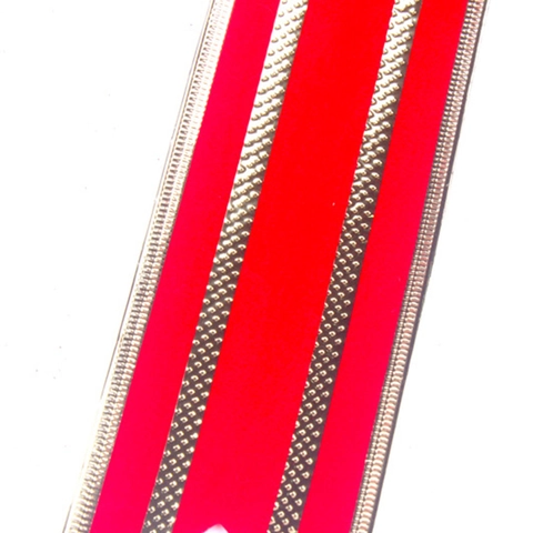 Grande Decorazione Fiocco Di Natale Velluto Rosso Con Strisce Dorate Per Albero Appeso Porta DIY Ornamento Festa