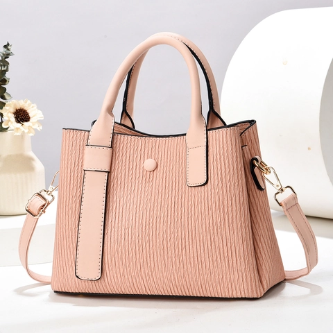Sac À Épaule Femme Sac À Main Simili Cuir Texture Plissée Bandoulière Réglable Sac Bandoulière Versatile Minimaliste