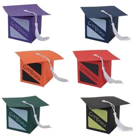Doktorhutform Süßigkeitenbox Mit Quaste Congrats Abschlussfeier Papier Geschenkbox Party Dekoration Abschlussfeier Zubehör