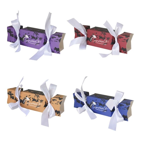 Congratulations Graduation Candy Shaped Gift Boxes With Ribbon And Graduation Cap Icon For Party Candy Packaging Favors