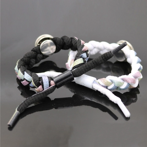 Ukraine Sonnenblume Schmetterling Gewebtes Armband Glitzerseil Legierung Glas Cabochon Armreif Schmuck Damen Herren