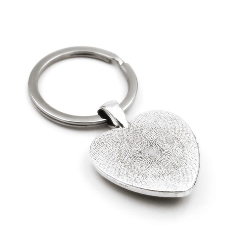 Heart Shaped Butterfly Glass Gem Keychain Vintage Zinc Alloy Bag Accessory For Women Car Hanging Decor Aesthetic Jewelry Gift