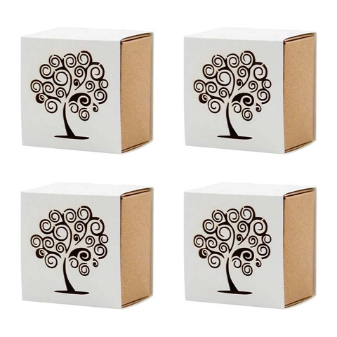 Lasergeschnittene Papier Süßigkeiten Boxen Vogelkäfig Baum Herz Muster Hochzeit Favor Geschenkbox Kraftpapier Schublade Verpackung