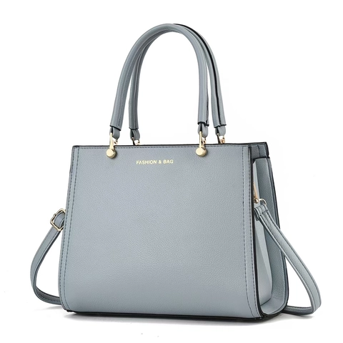 Women Shoulder Bag Litchi Grain PU Leather Multi Layer Handbag Elegant Top Handle Crossbody Purse For Daily Work