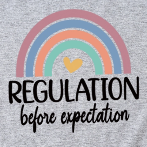 Women Casual Cotton Blend T-Shirt Rainbow Heart Graphic Print Short Sleeve Top Round Neck Relaxed Fit Summer Streetwear Tee