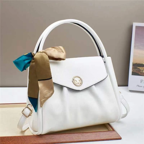 Damen Handtasche Lychee Muster PU Leder Plissee Klappe Schultertasche Mit Satinnschal Elegante Geräumige Umhängetasche