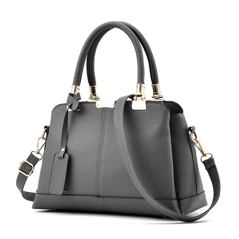 Bolso de Mano de Gran Capacidad para Mujer Patchwork Textura Lichi Cuero PU Bolso de Hombro Con Correa Ajustable Colgante de Árbol