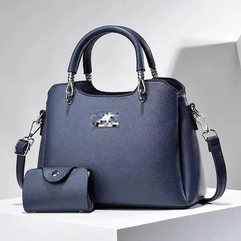 Women Handbag And Wallet Litchi Pattern PU Leather Crossbody Shoulder Bag Large Capacity Elegant Commuting