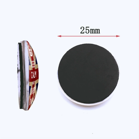 Vintage Round Glass Fridge Magnet With Keep Calm Quotes Magnetic Whiteboard Sticker For Home Kitchen Office Decoration