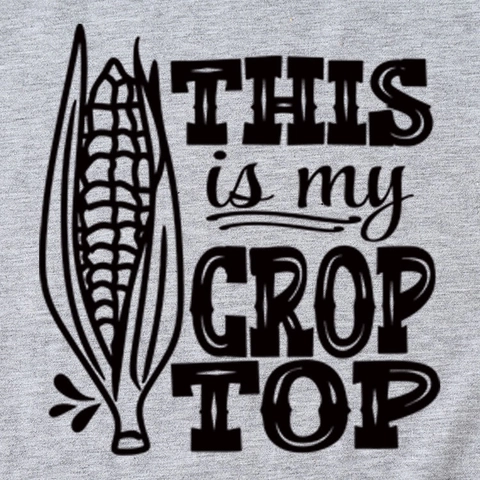 Women Casual Cotton Blend T-Shirt Humorous Corn Graphic Letter Print Round Neck Short Sleeve Loose Fit Breathable Tee