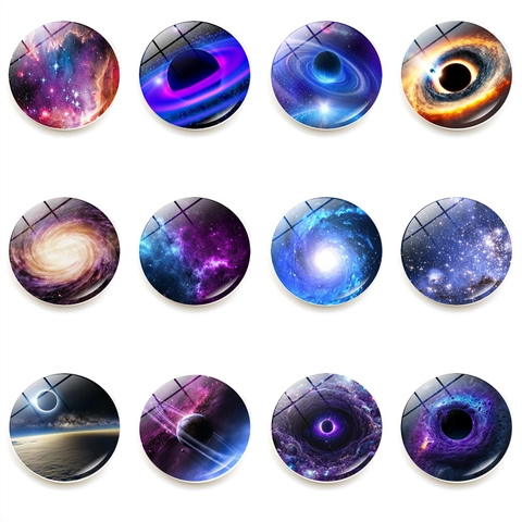 Kristallglas Kühlschrankmagnet Galaxie Universum Nebel Planeten Thema Magnet Aufkleber Für Küche Whiteboard Home Decor Büro Dekor