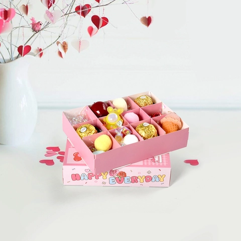 Rosa Cartoon Multi Gitter DIY Überraschung Geschenkbox Karton Verpackung Für Geburtstag Muttertag Party