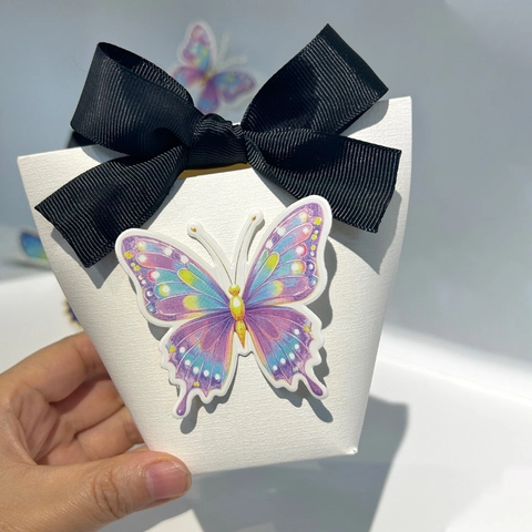 Elegante Schmetterling Süßigkeitenschachtel Minimalistische Schleife Hochzeit Geschenkbox Für Party Süßigkeiten Schmuck Verpackung