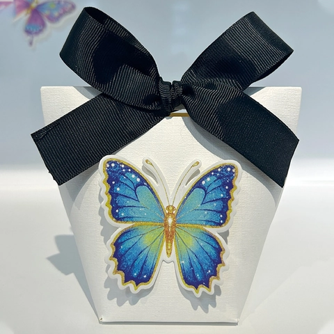 Elegante Schmetterling Süßigkeitenschachtel Minimalistische Schleife Hochzeit Geschenkbox Für Party Süßigkeiten Schmuck Verpackung
