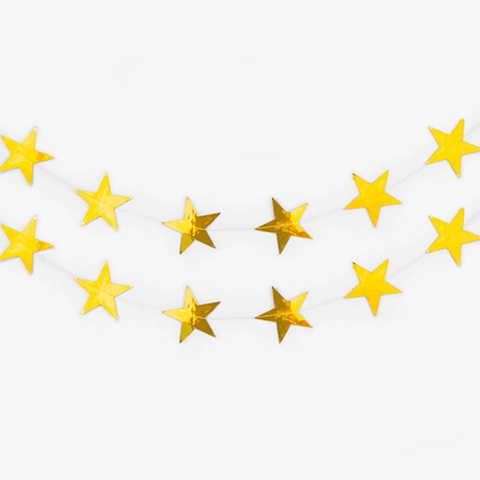 Ghirlanda Stella Banner Luccicante Specchio Cartoncino Decorazione Appesa Stella A Cinque Punte Per Compleanno Natale Festa
