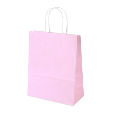Macaron Kraft Paper Gift Bags With Twisted Handle Assorted Colors Handheld Packaging Bags For Wedding Party Birthday Anniversary