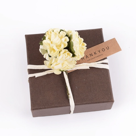 Thank You Gift Tags Rectangular Paper Label Cards For Wedding Party Decoration Packaging Creative Minimalist Greeting