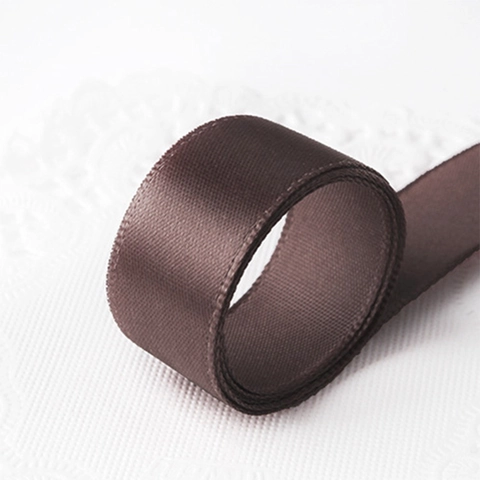Polyester Satin Ribbon Solid Color Smooth Webbing For Gift Wrapping DIY Crafts Garment Decoration Sewing Accessories