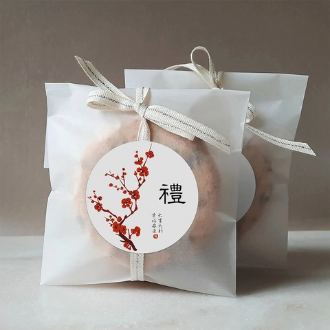 Adesivi Decorativi Per Confezioni Regalo Etichette Sigillo Motivi Floreali Foglia Buone Feste Grazie Decorazione