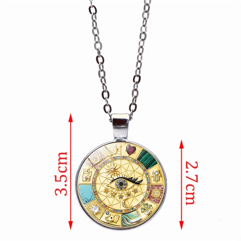 Boho Böses Auge Amulett Halskette Vintage Legierung Glas Sonne Mond Hand der Fatima Elefant Glücksbringer Schmuck Geschenk