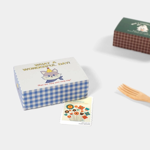 Süße Cartoon Quadratische Süßigkeitenbox Kartonverpackung Für Kuchen Schokolade Kekse Geburtstag Party Geschenkbox Im Koreanischen Stil