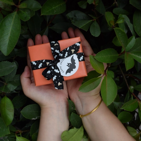 Halloween Geschenkanhänger Papier Dekokarten Unregelmäßige Kürbis Geist Schädel Muster Für Süßigkeitenbox Party Deko