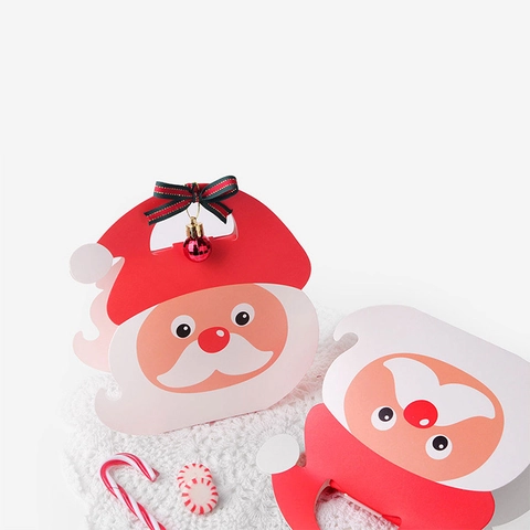 Weihnachten Weihnachtsmann Rentier Geschenkbox Cartoon Papier Verpackungsbox Mit Griff Für Feiertags Party Gastgeschenke Dekor