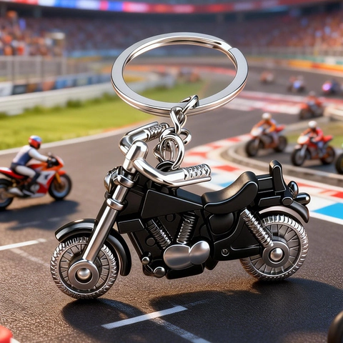 Retro Metal Motorcycle Keychain Model Classic Scooter Helmet Pendant Creative Men Gift Cool Locomotive Bag Hanging Accessories