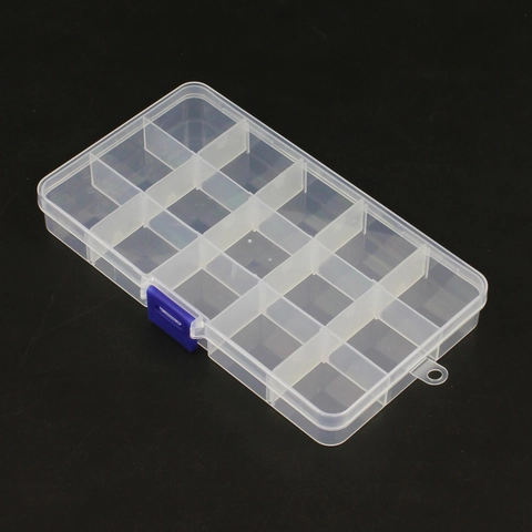 Transparente Schmuck Aufbewahrungsbox Kunststoff Organizer Mit Fächern Für Ohrringe Ringe Perlen Verstellbar Tragbar
