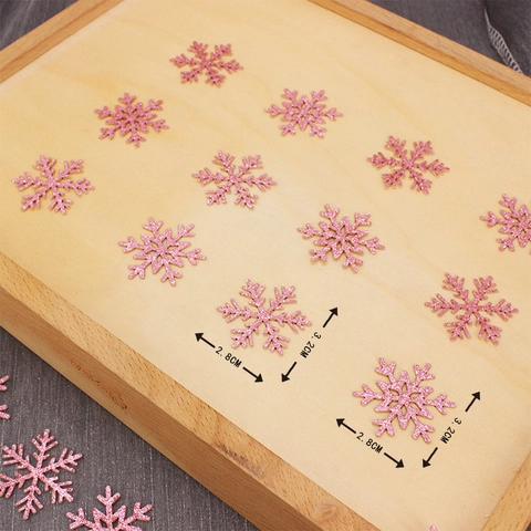 Rosa Glitzer Schneeflocke Konfetti Für Weihnachtsfeier Tischdekoration Winterwunderland Hochzeit Ort Layout Deko Requisiten