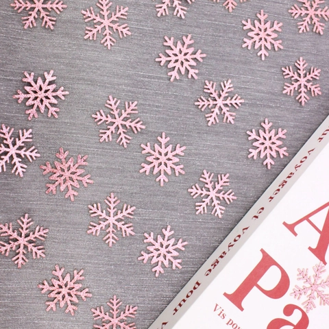 Rosa Glitzer Schneeflocke Konfetti Für Weihnachtsfeier Tischdekoration Winterwunderland Hochzeit Ort Layout Deko Requisiten