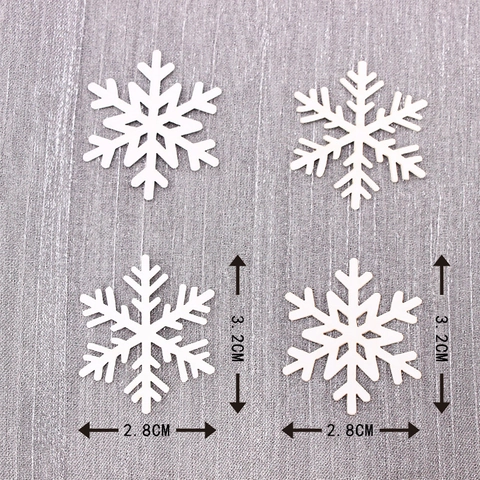 Confettis Flocons de Neige Blanc Découpe Laser Papier Noël Hiver Fête Table Décoration de Maison Vacances Ornement Nordique