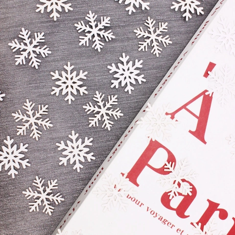 White Snowflake Confetti Paper Scatters Christmas Table Desktop Decoration Winter Wonderland Theme Party Supplies