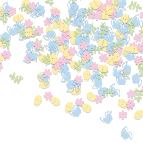 Ostern Konfetti Papier Hase Ei Blume Blatt Macaron Farben Party Tisch Dekoration DIY Handwerk Süßes Festival Dekor