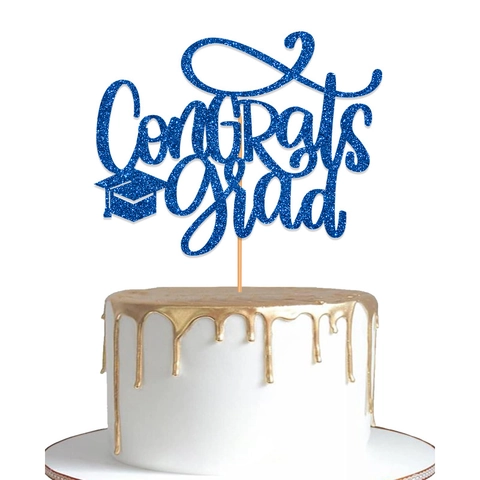 Decorazione Torta Laurea Carta Luccicante Cappello Da Laureato Decorazione Festa
