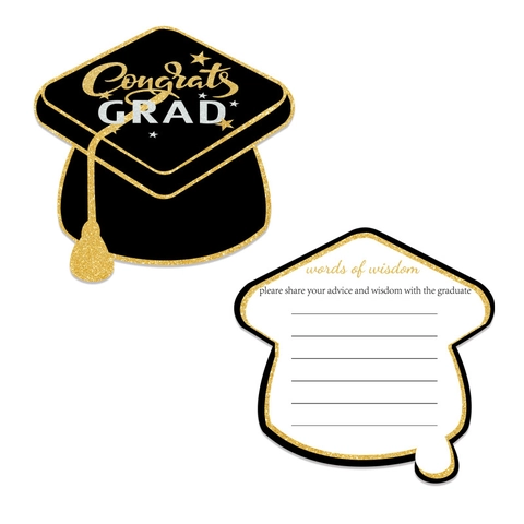 Biglietti di Consigli per la Laurea a Forma di Tocco Classe 2026 Biglietti d'Invito per Festa di Celebrazione Biglietti d'Auguri in Carta