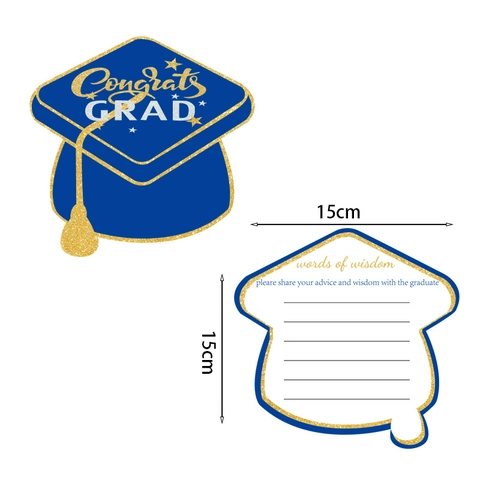 Biglietti di Consigli per la Laurea a Forma di Tocco Classe 2026 Biglietti d'Invito per Festa di Celebrazione Biglietti d'Auguri in Carta