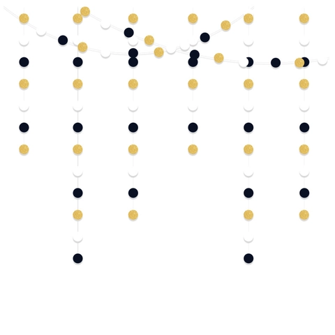 Abschlussfeier Papier Kreis Girlande Glitzer Hängen Dekoration Set Für Hochzeit Geburtstag Haus Dekor Klassenzimmer Decke Streamers